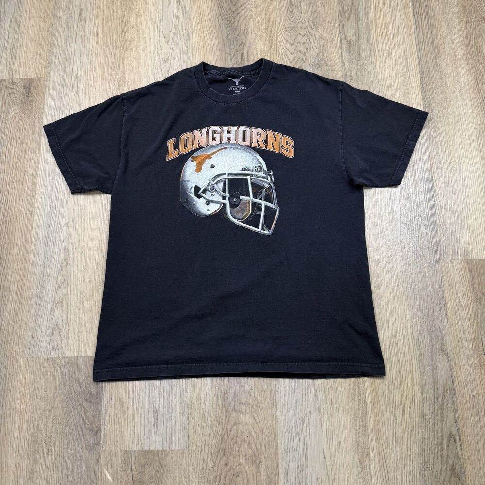 Texas Longhorns Shirt Mens XL Black NCAA Football We Are Texas Helmet Tee